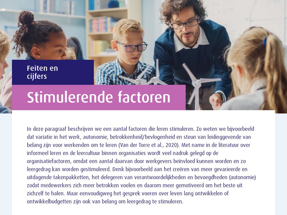 Feiten en Cijfers Stimulerende factoren - ser_leercultuurmonitor_2022